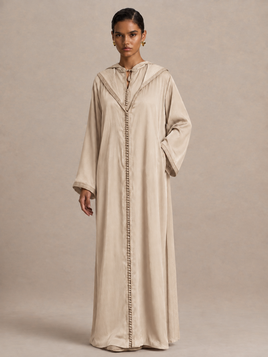 Goldfarbene Djellaba (2-teilig)