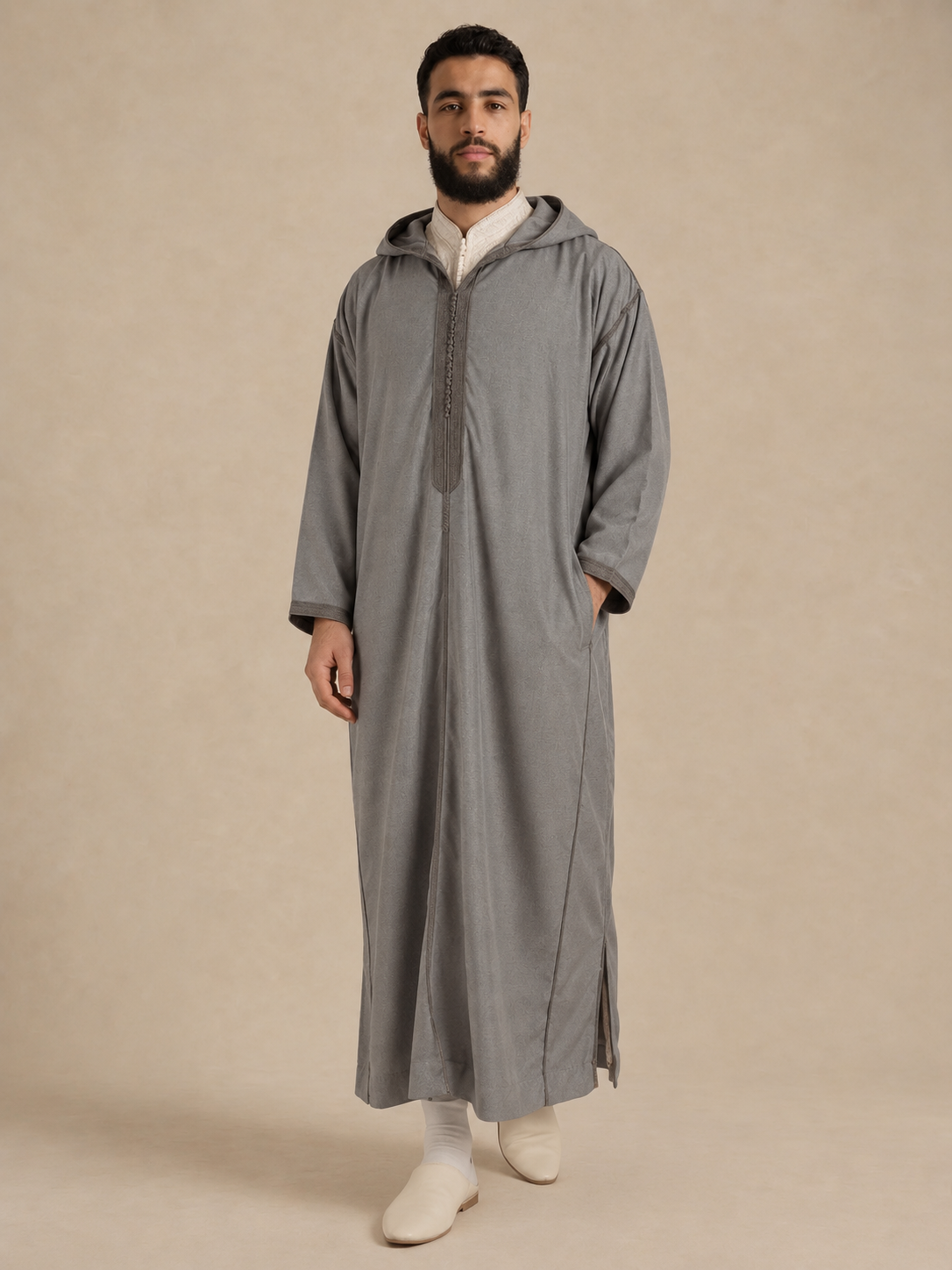 Djellaba Nabil – Gris
