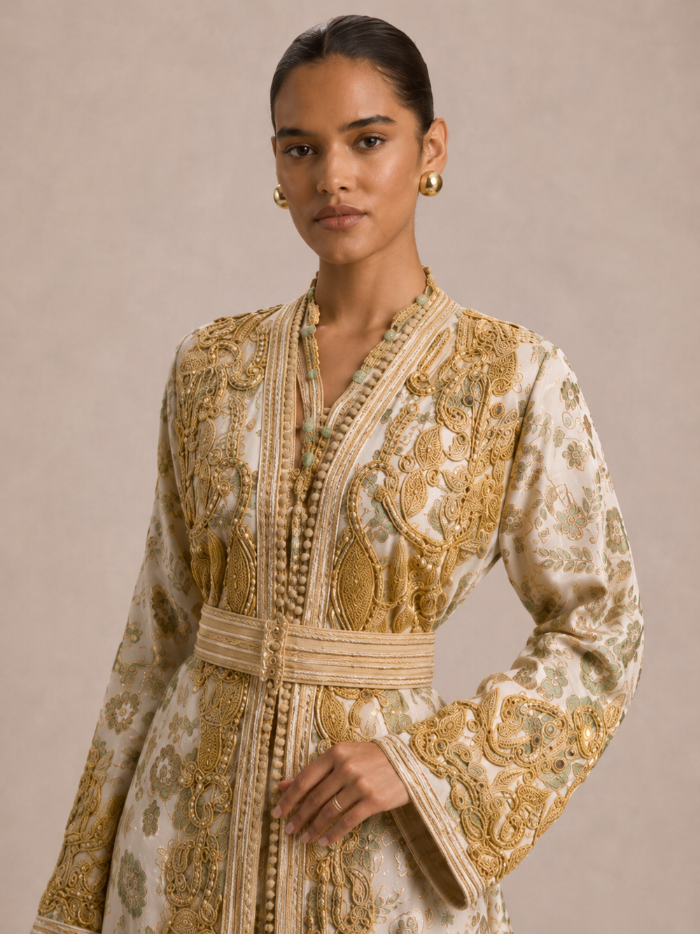 Ceinture assortie offerte avec ce caftan