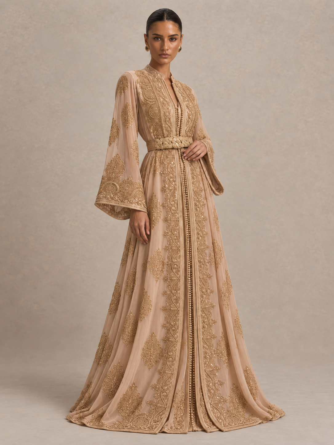 Weißer Braut-Kaftan