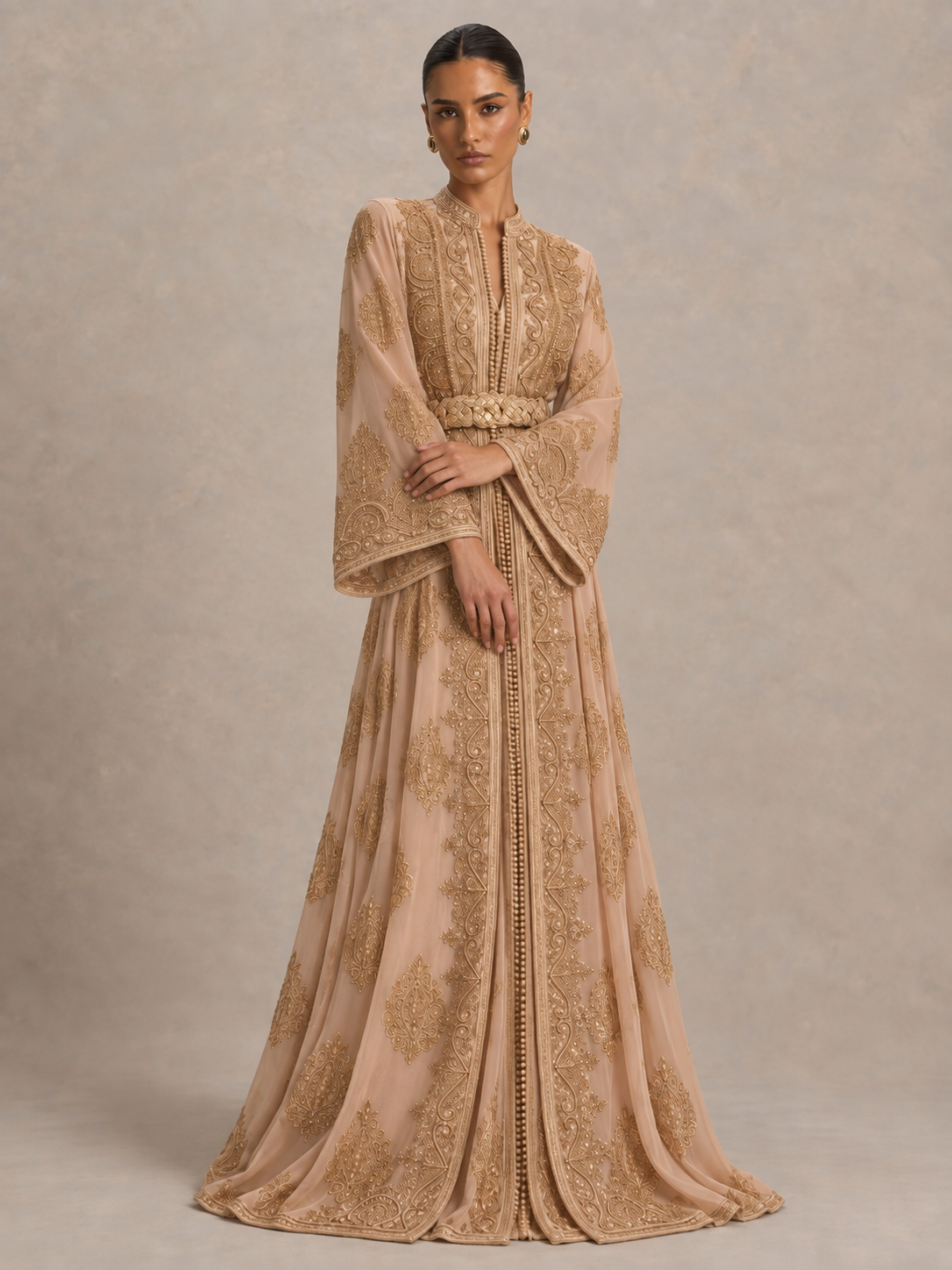 Weißer Braut-Kaftan