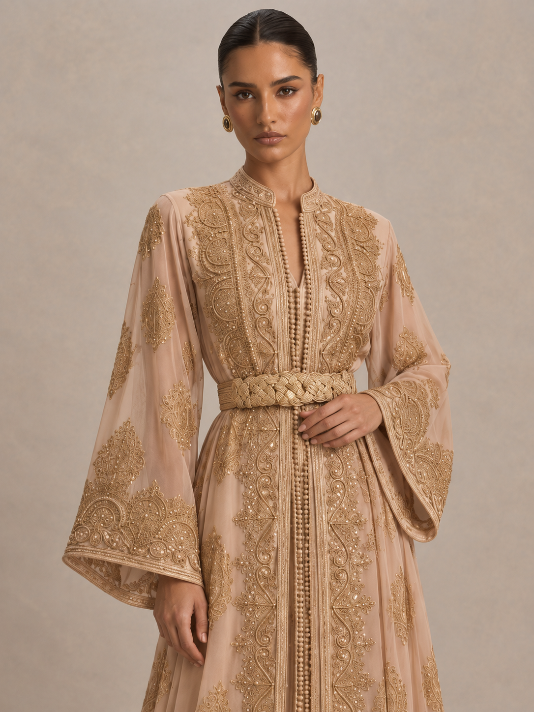 Weißer Braut-Kaftan