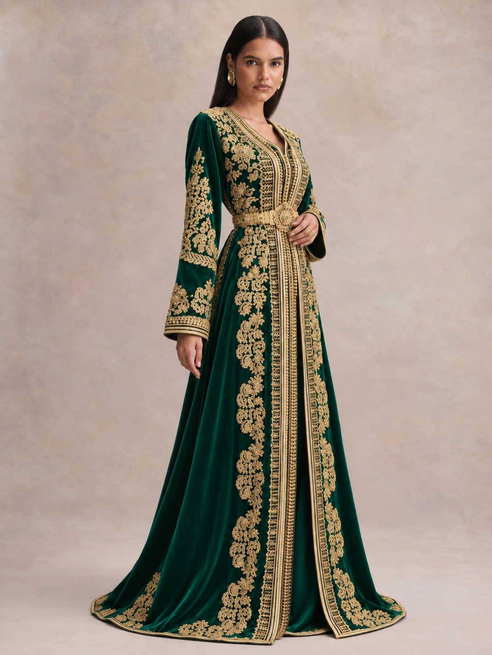 Ceinture assortie offerte avec ce caftan