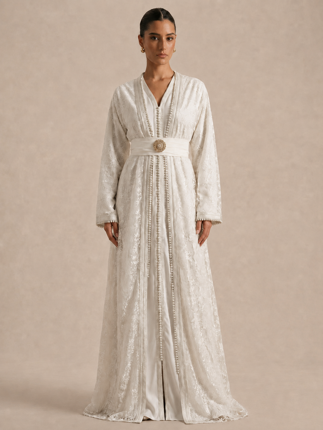  Caftan Mariage Blanc Moderne | Caftnia Paris
