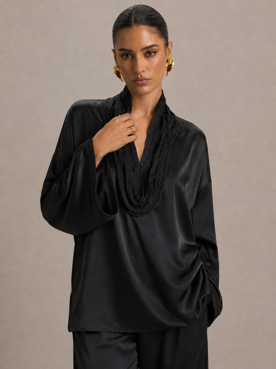 Ensemble Beldi Noir Satiné