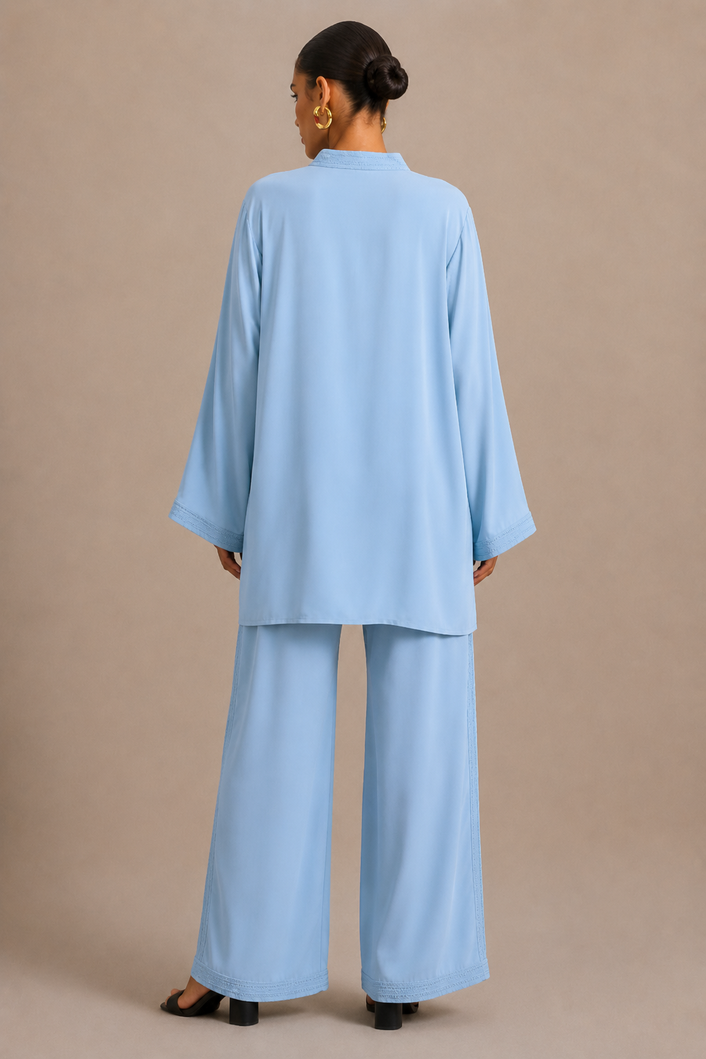 Ensemble Beldi Lina – Bleu Ciel Brodé