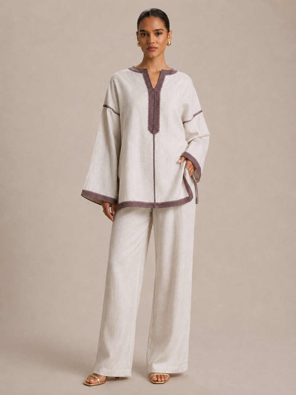 Ceinture assortie offerte avec ce caftan