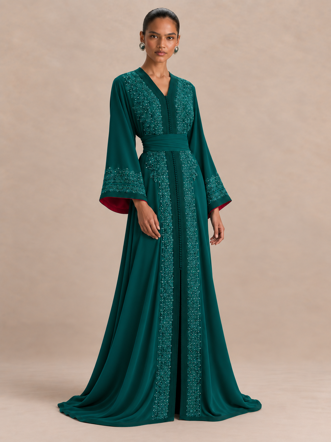 Green Wedding Caftan