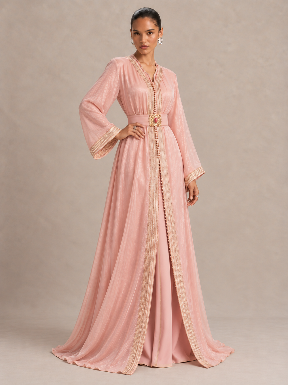 Gratis bijpassende riem bij deze kaftan