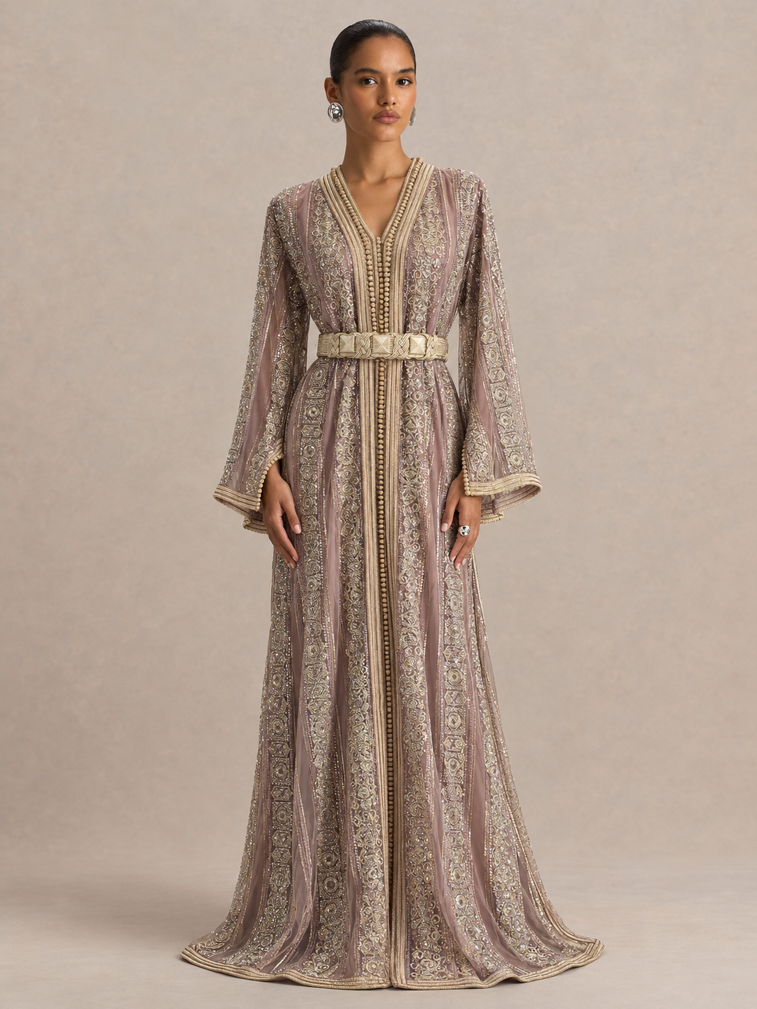 Caftan Takchita Mauve
