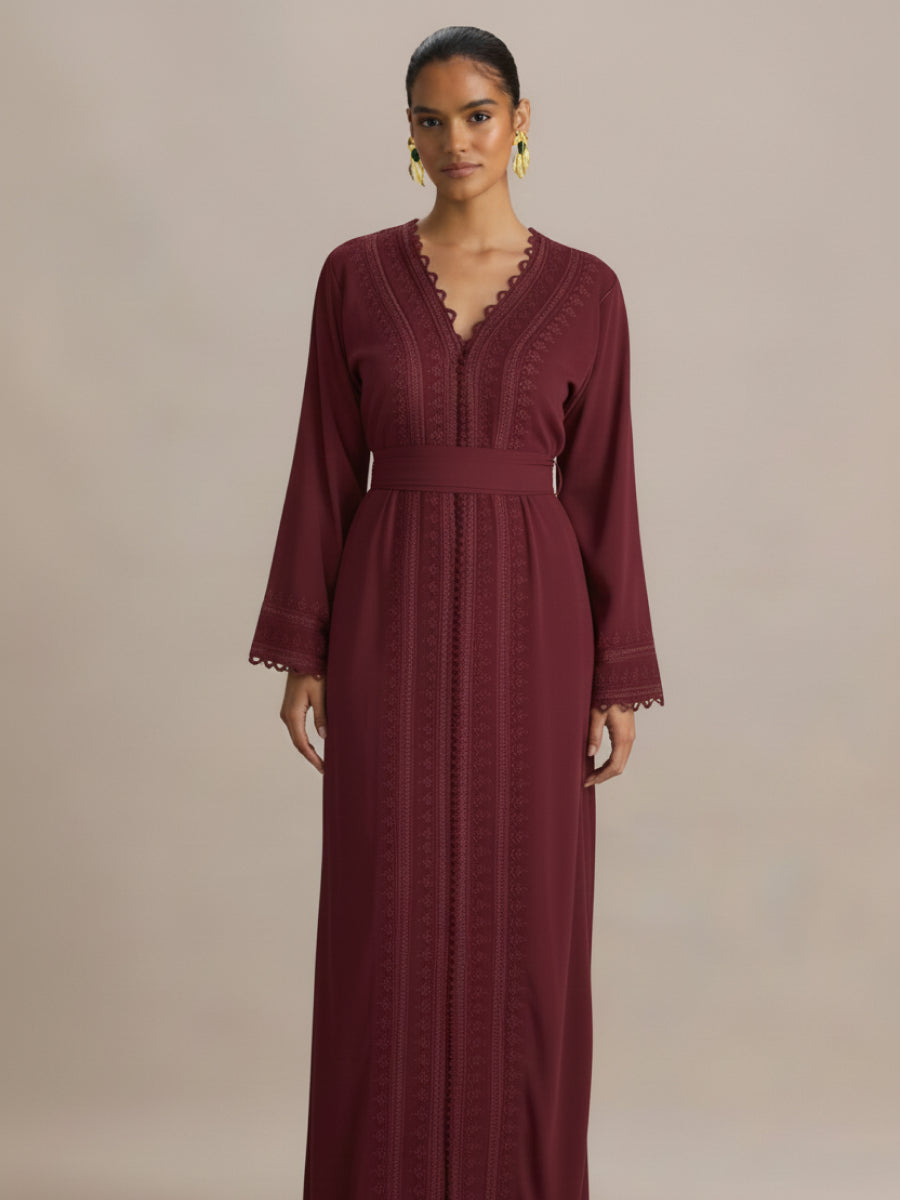 Caftan Bordeaux - Caftania Paris