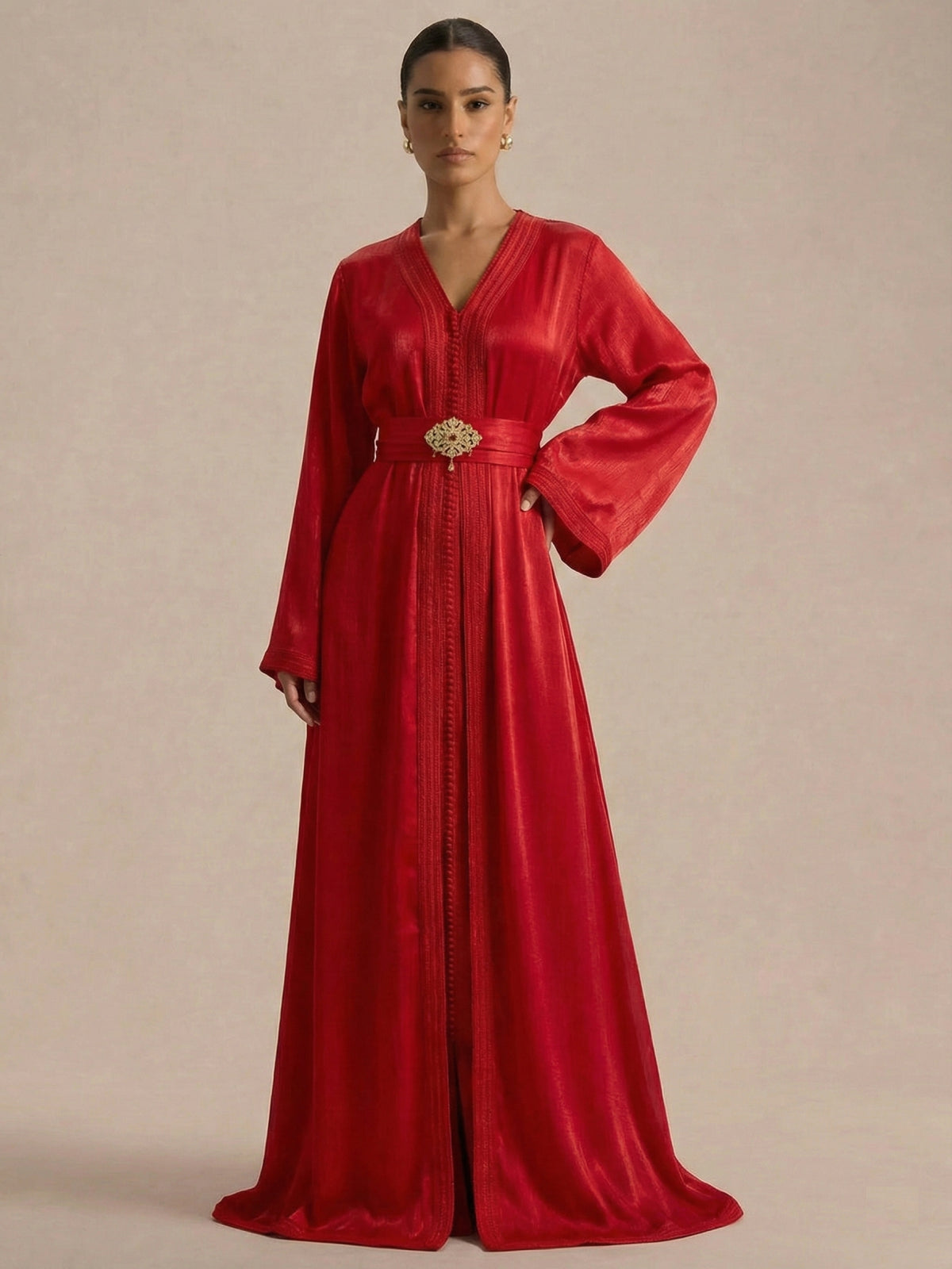 Caftan Rouge Mariage - Caftania Paris