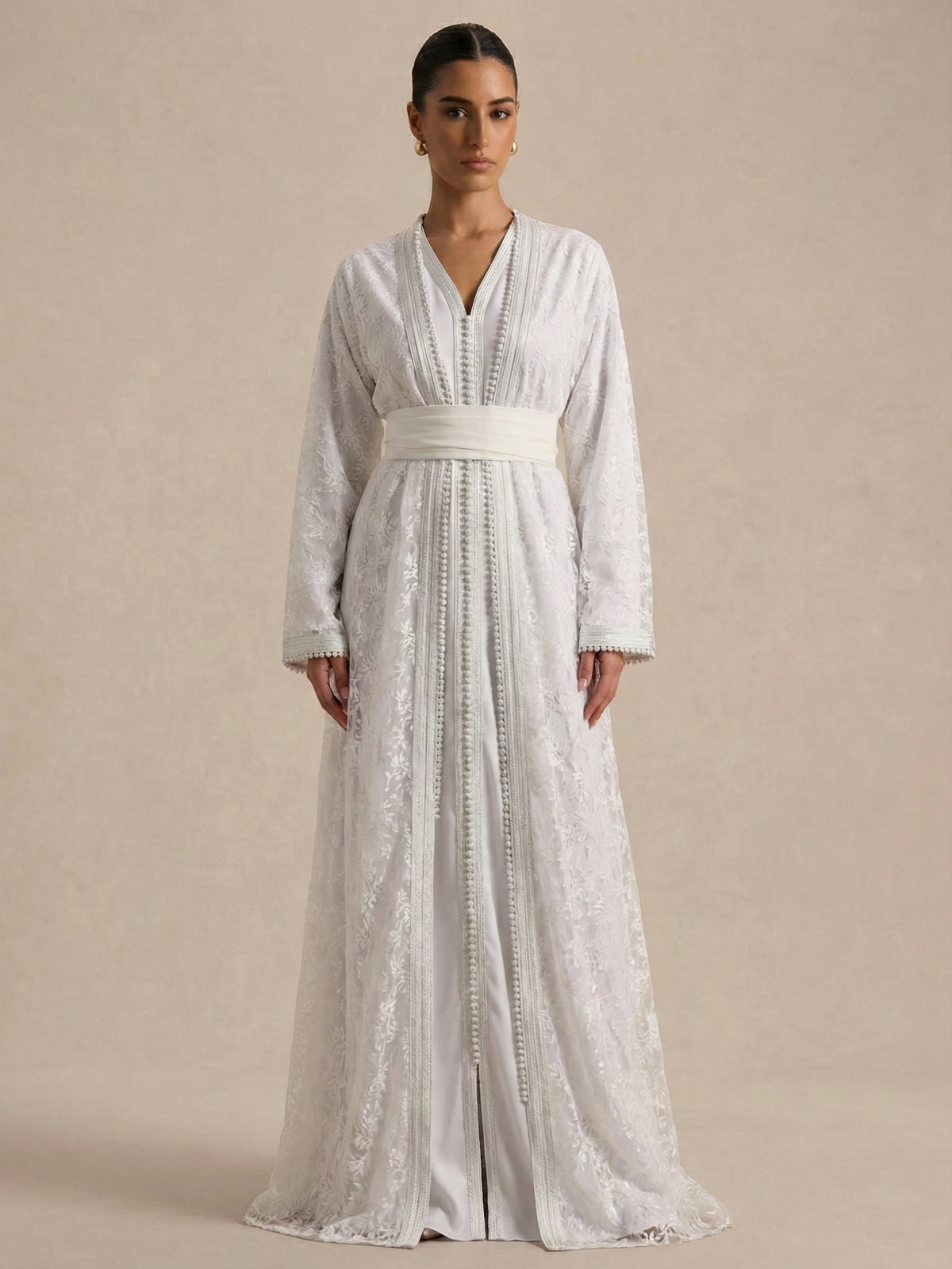 Caftan Mariage Blanc Moderne - Caftania Paris