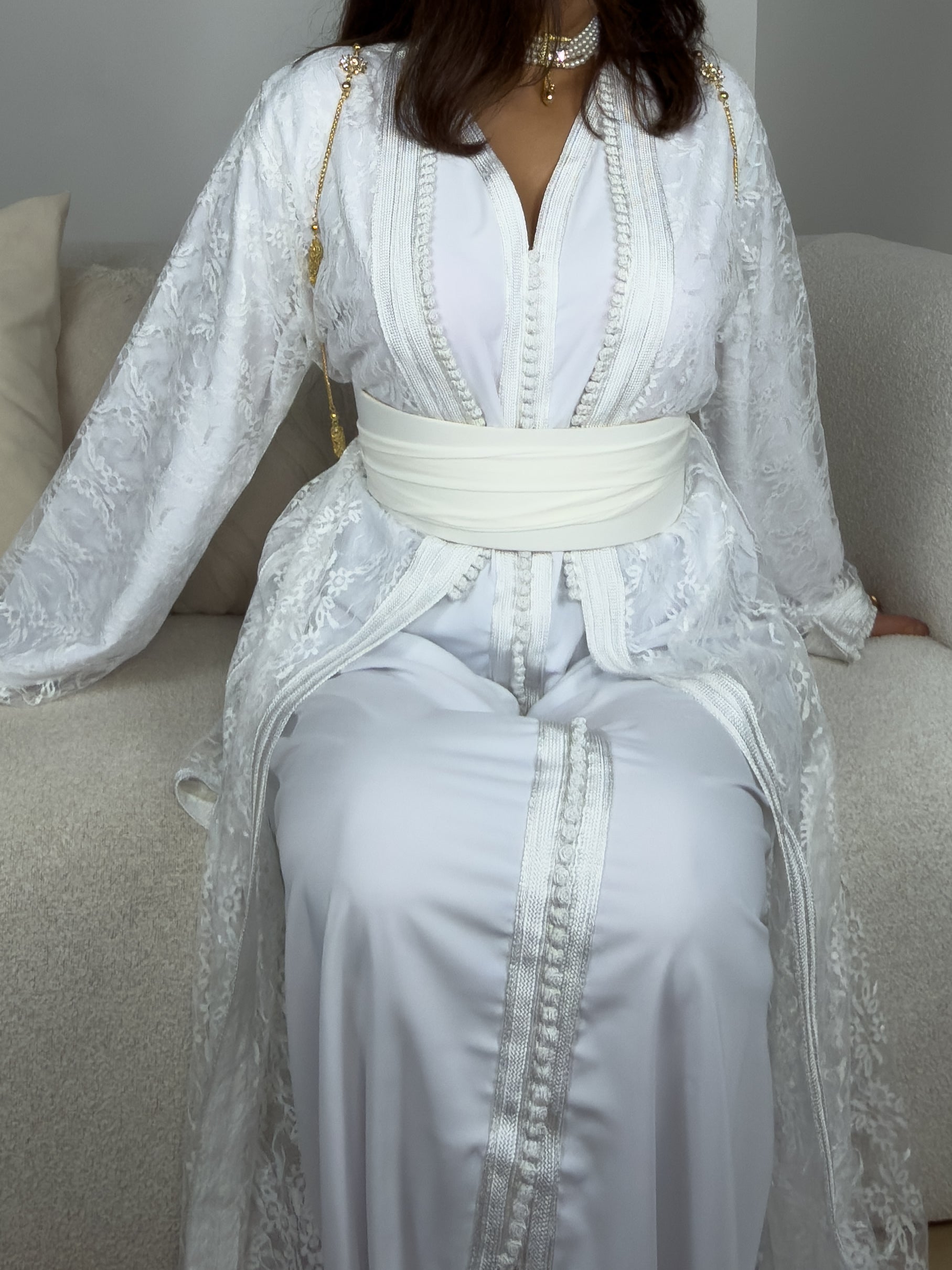 Caftan Mariage Blanc Moderne