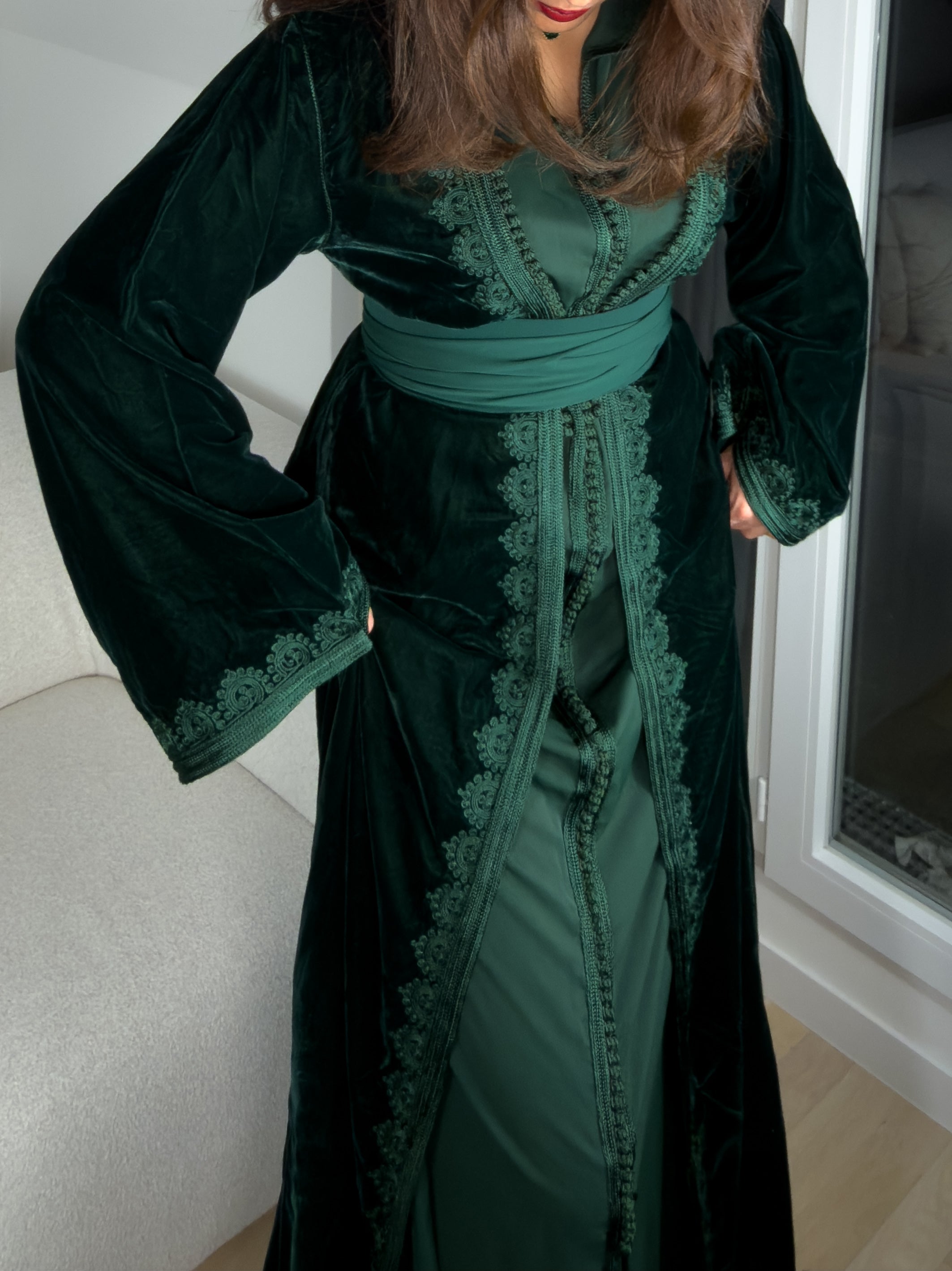 Takchita Vert - Caftania Paris