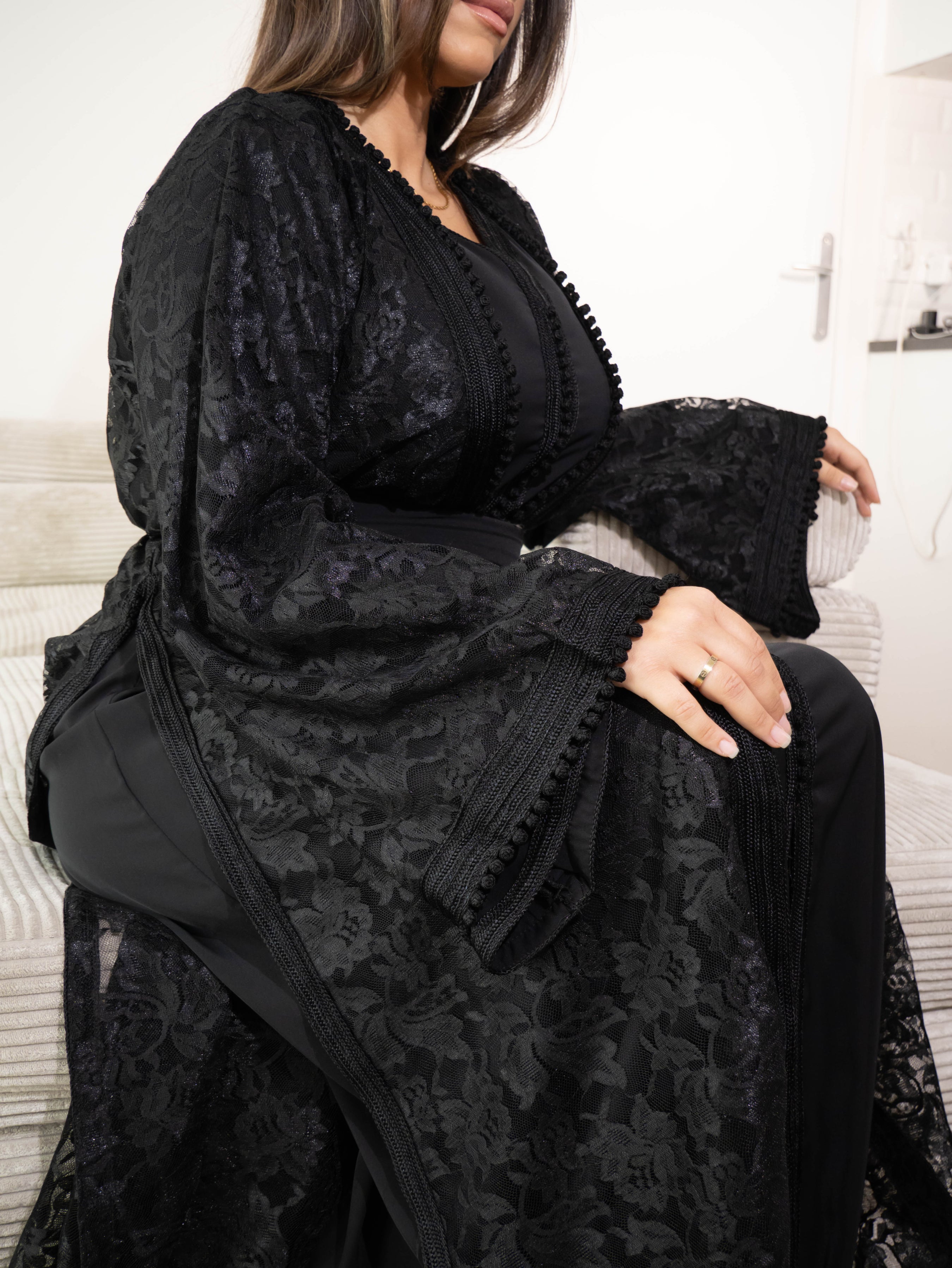caftan col montant - Caftania Paris