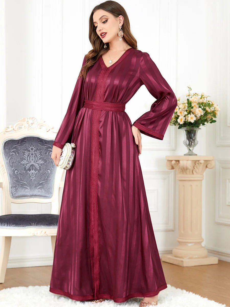 Caftan Marocain Rouge - Caftania Paris