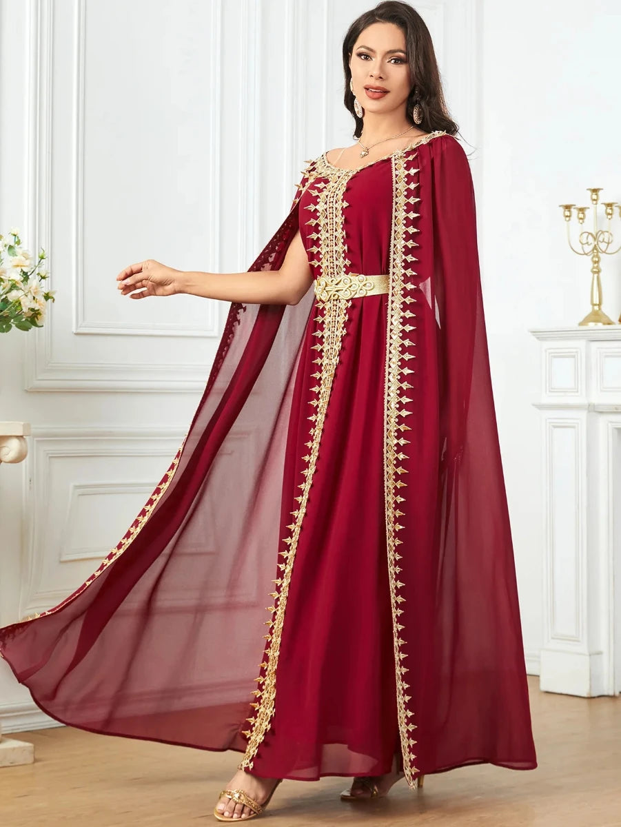 Caftan Mariée Rouge - Caftania Paris