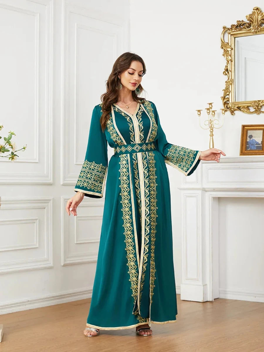 Caftan Mariage Vert - Caftania Paris