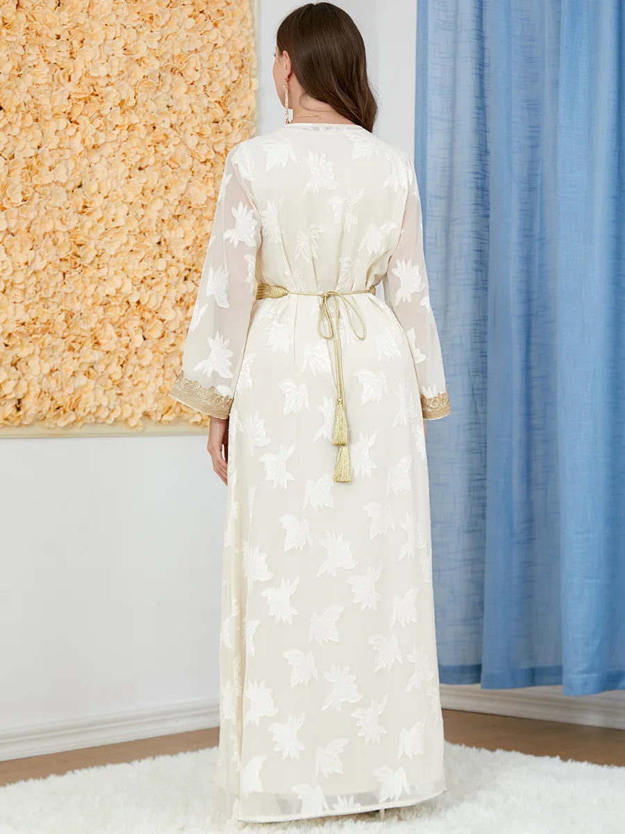 Caftan Mariage Blanc et Or - Caftania Paris