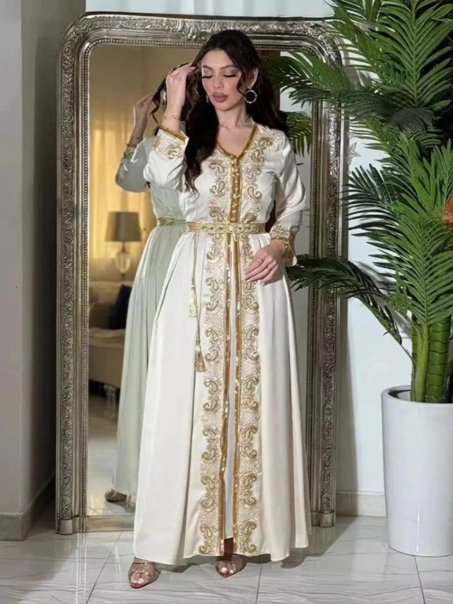 Caftan Marocain Blanc - Caftania Paris