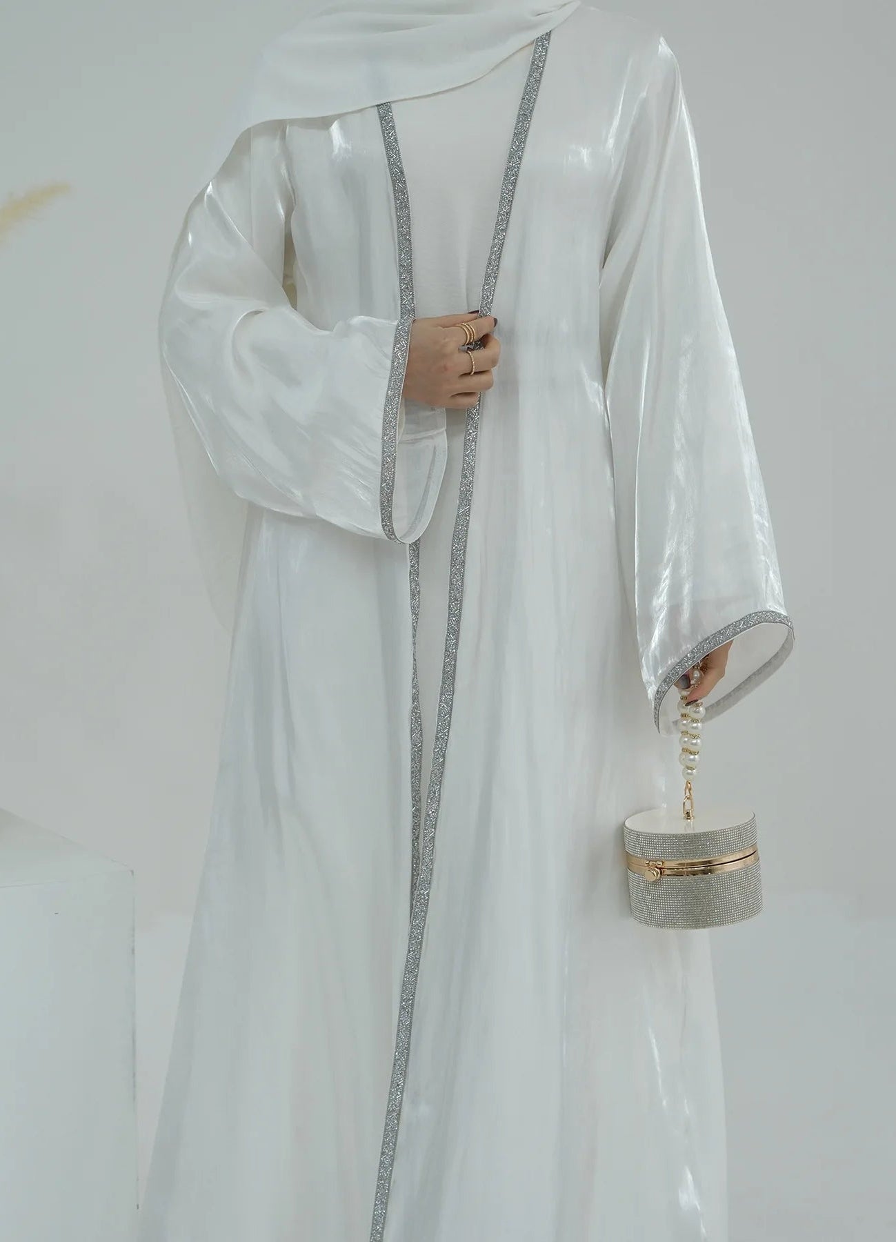 Caftan Blanc Simple - Caftania Paris