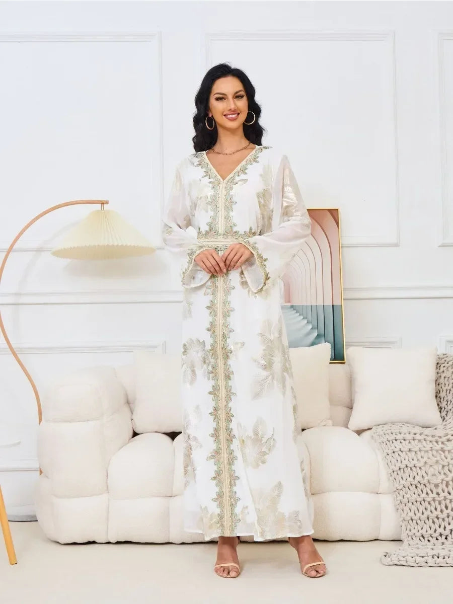 Caftan Mariage Blanc Moderne - Caftania Paris