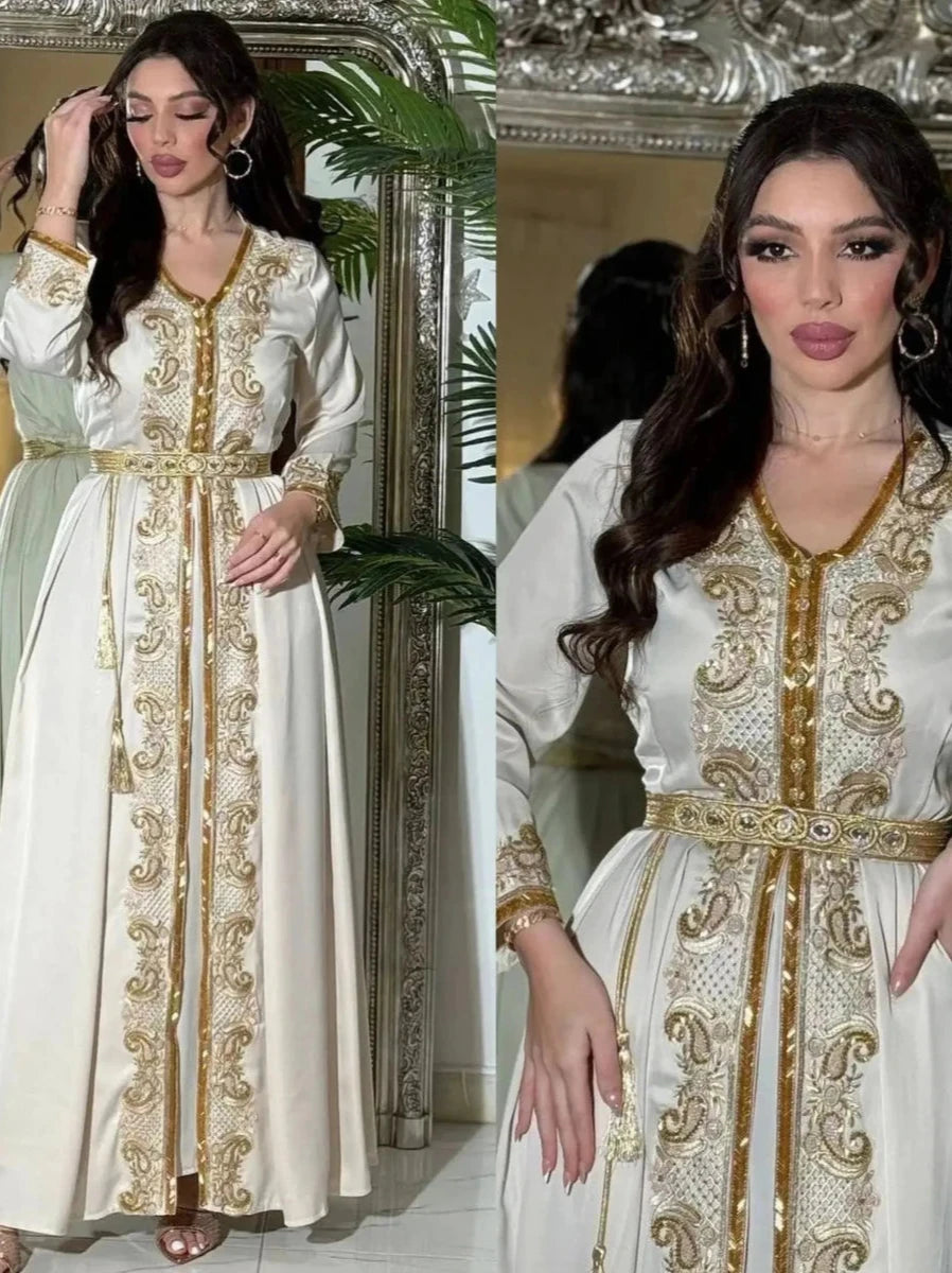 Caftan Marocain Blanc - Caftania Paris