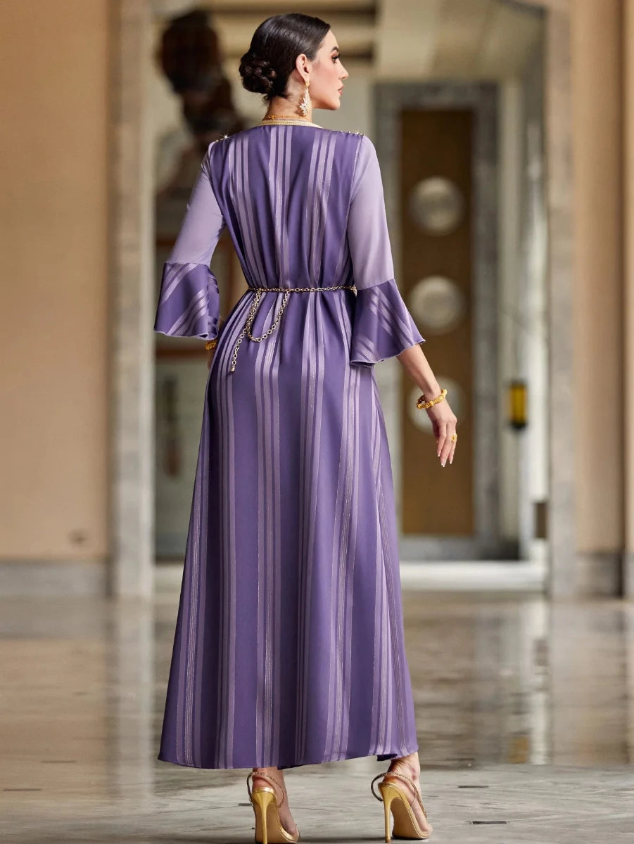 Caftan Marocain Violet - Caftania Paris