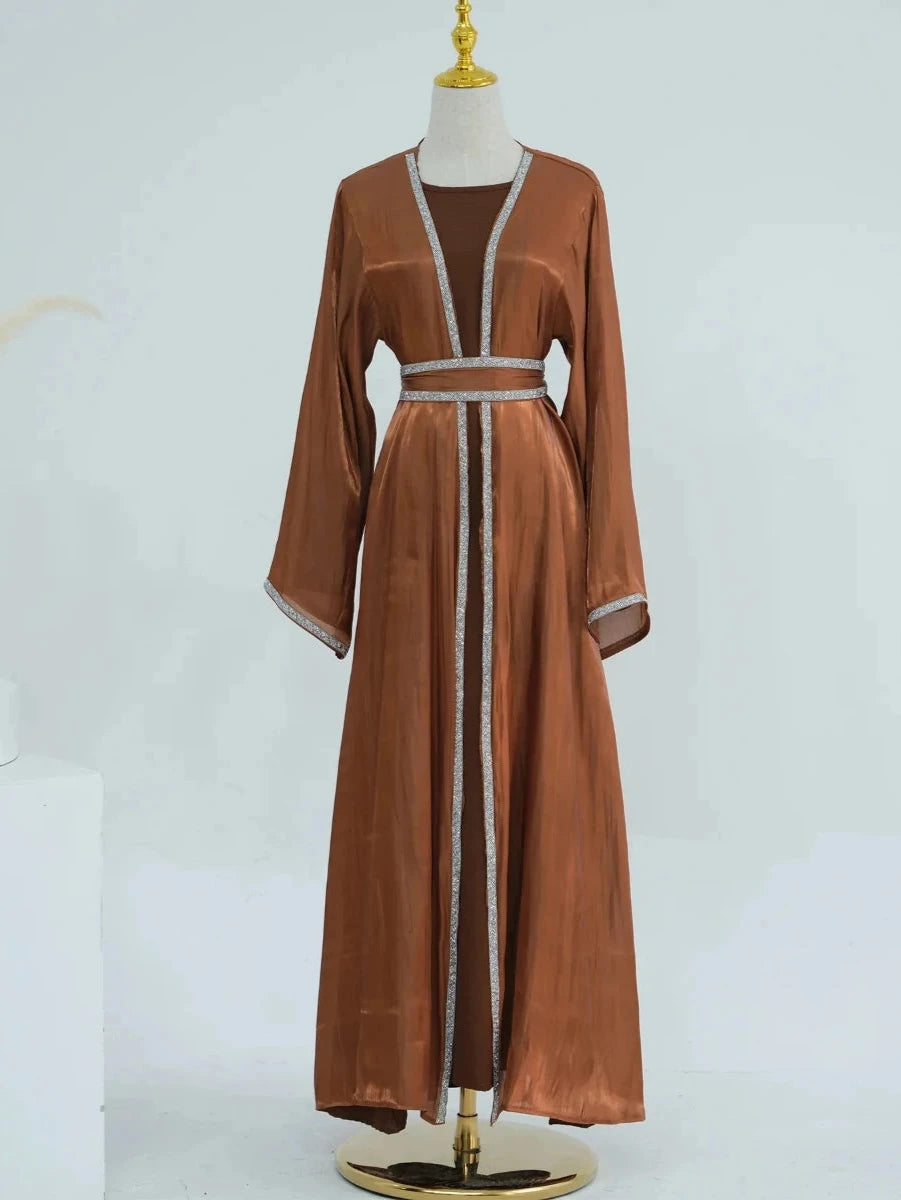 Caftan Marron - Caftania Paris