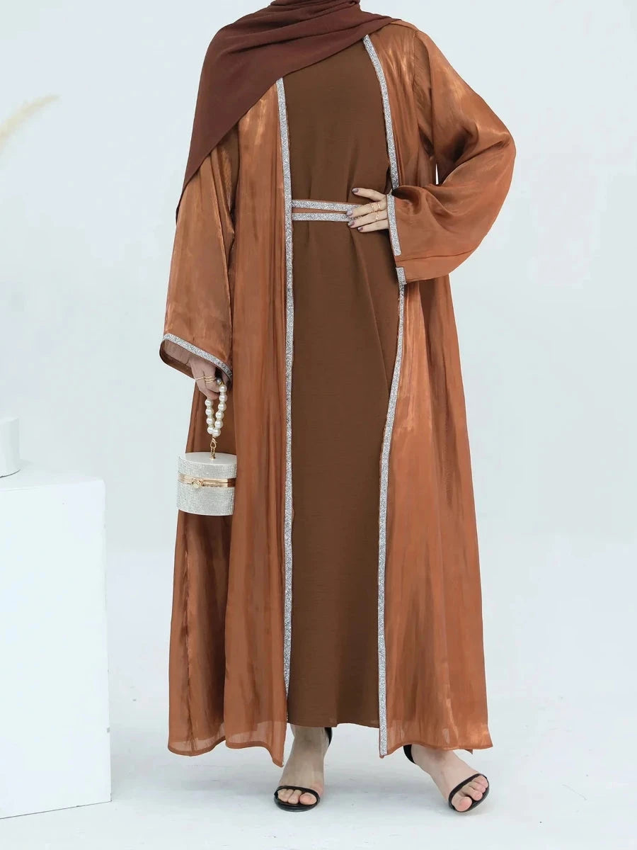 Caftan Marron - Caftania Paris