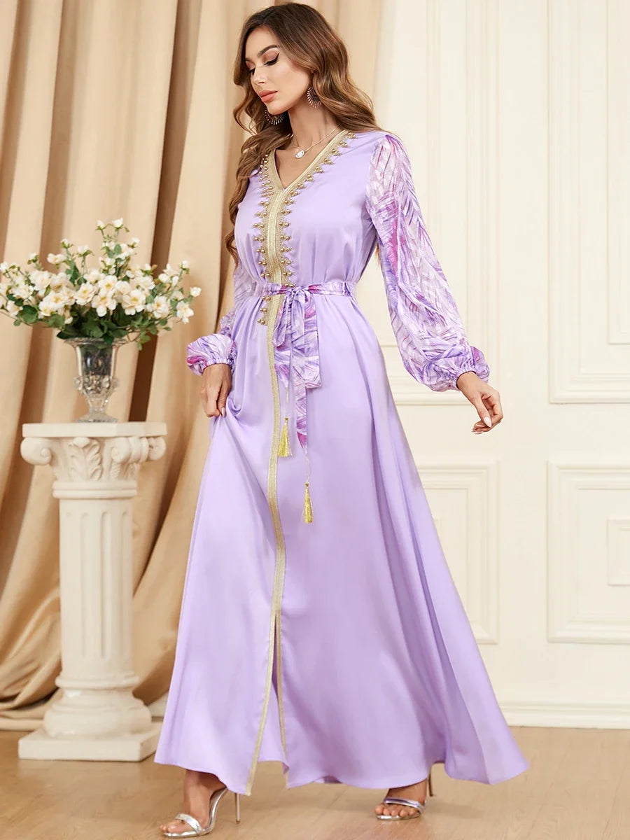 Caftan Violet Pastel - Caftania Paris