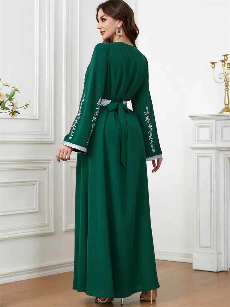 Caftan Vert Royal - Caftania Paris