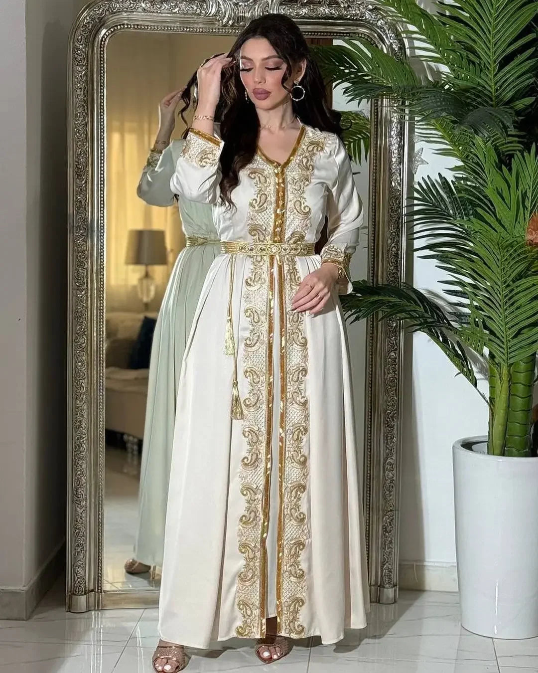 Caftan Marocain Blanc - Caftania Paris