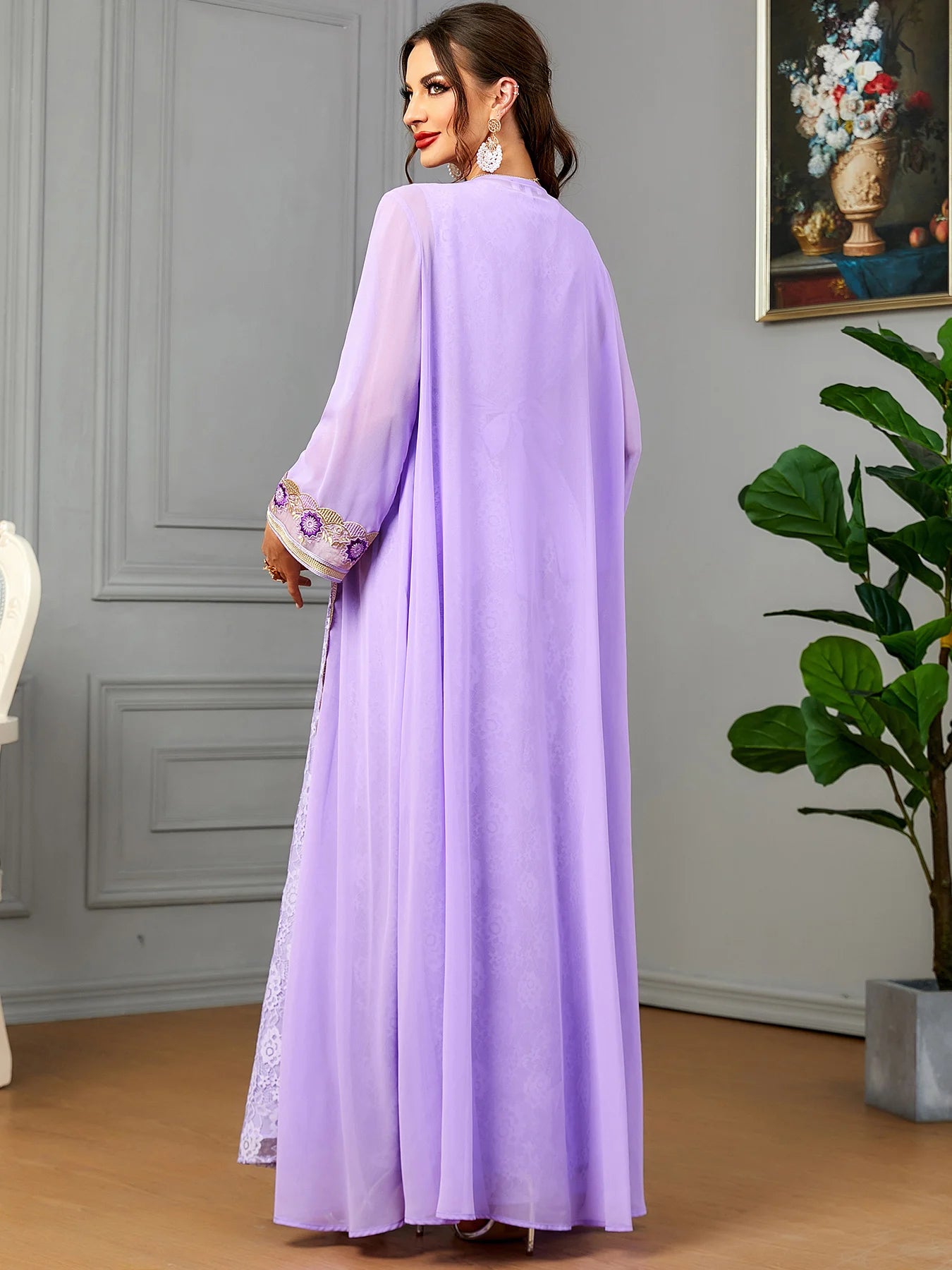 Caftan Rose Fushia - Caftania Paris