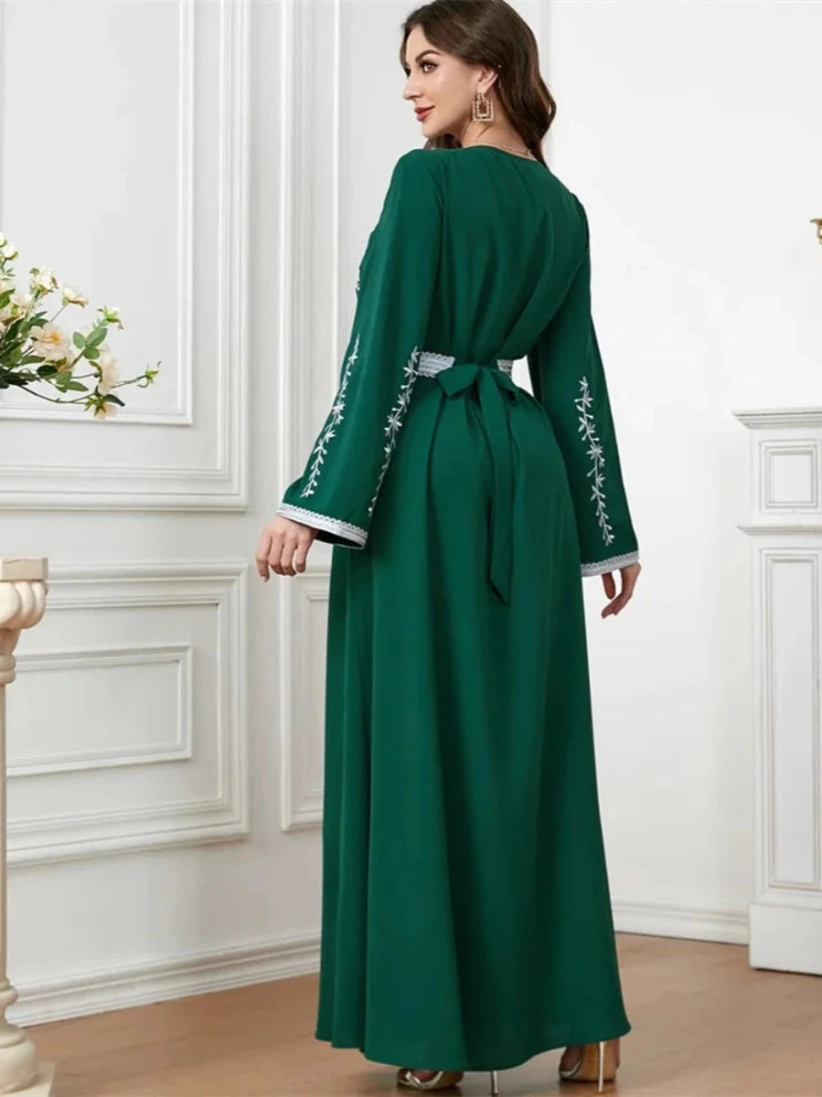 Caftan Vert Royal - Caftania Paris