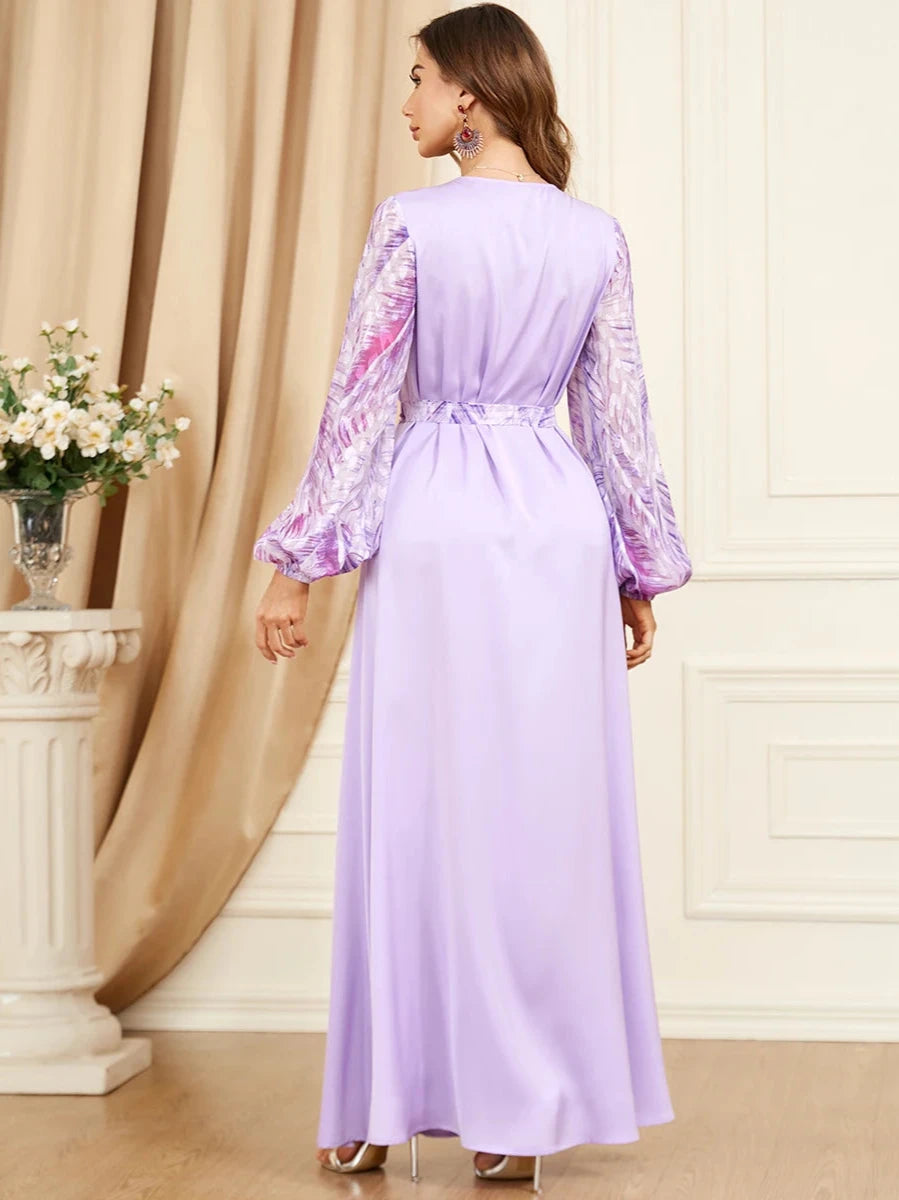 Caftan Violet Pastel - Caftania Paris