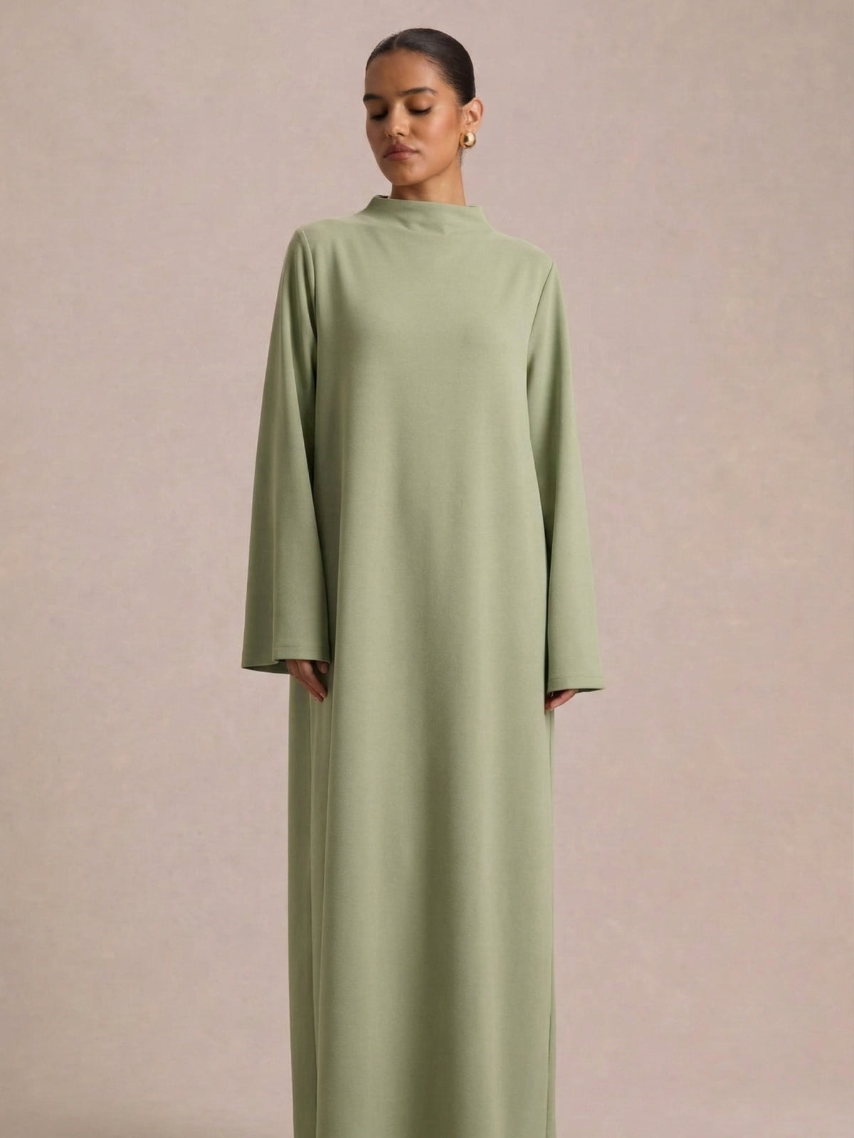 Abaya Vert Clair - Caftania Paris