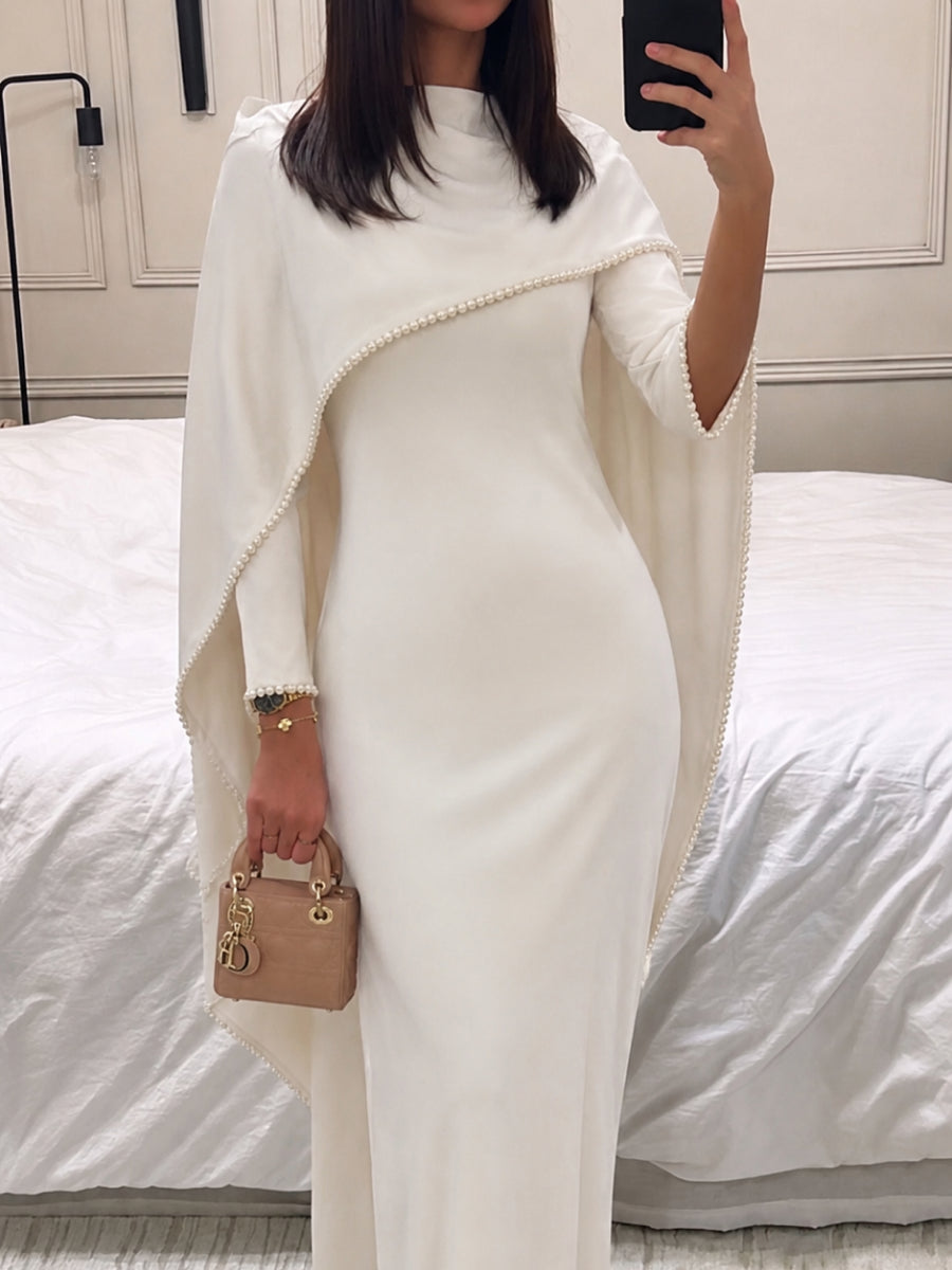 White Wedding Abaya 