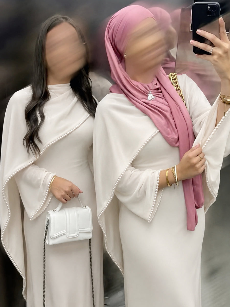 White Wedding Abaya 
