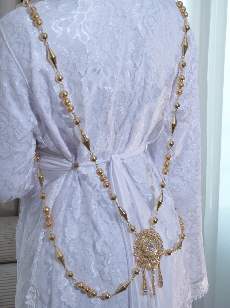 Caftan Mariage Blanc Moderne - Caftania Paris
