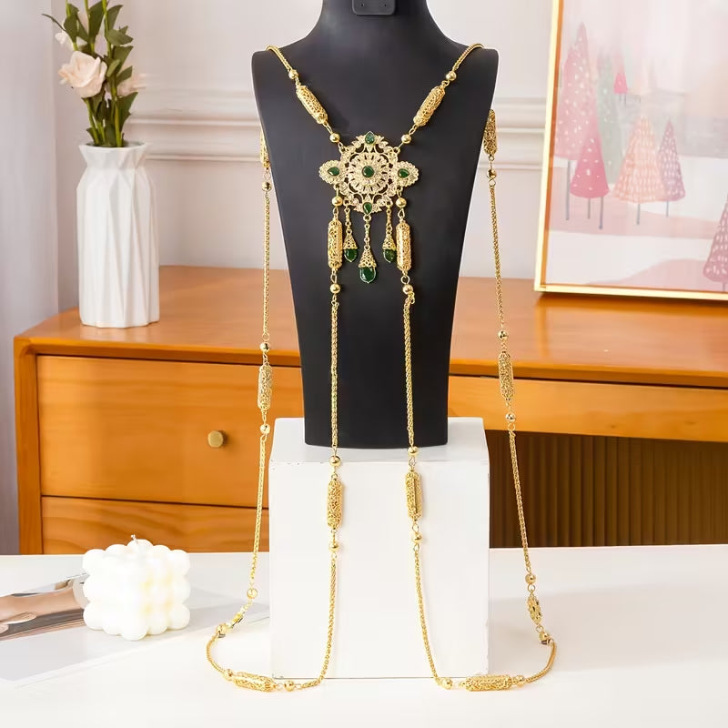 Bijou de Dos Caftan – Raffinement Oriental - Caftania Paris