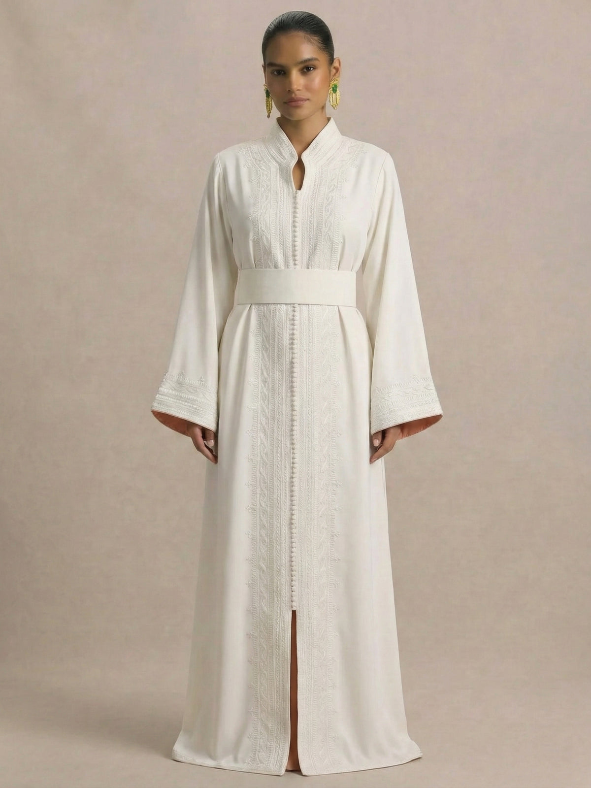 Caftan Marocain Blanc | Caftania Paris
