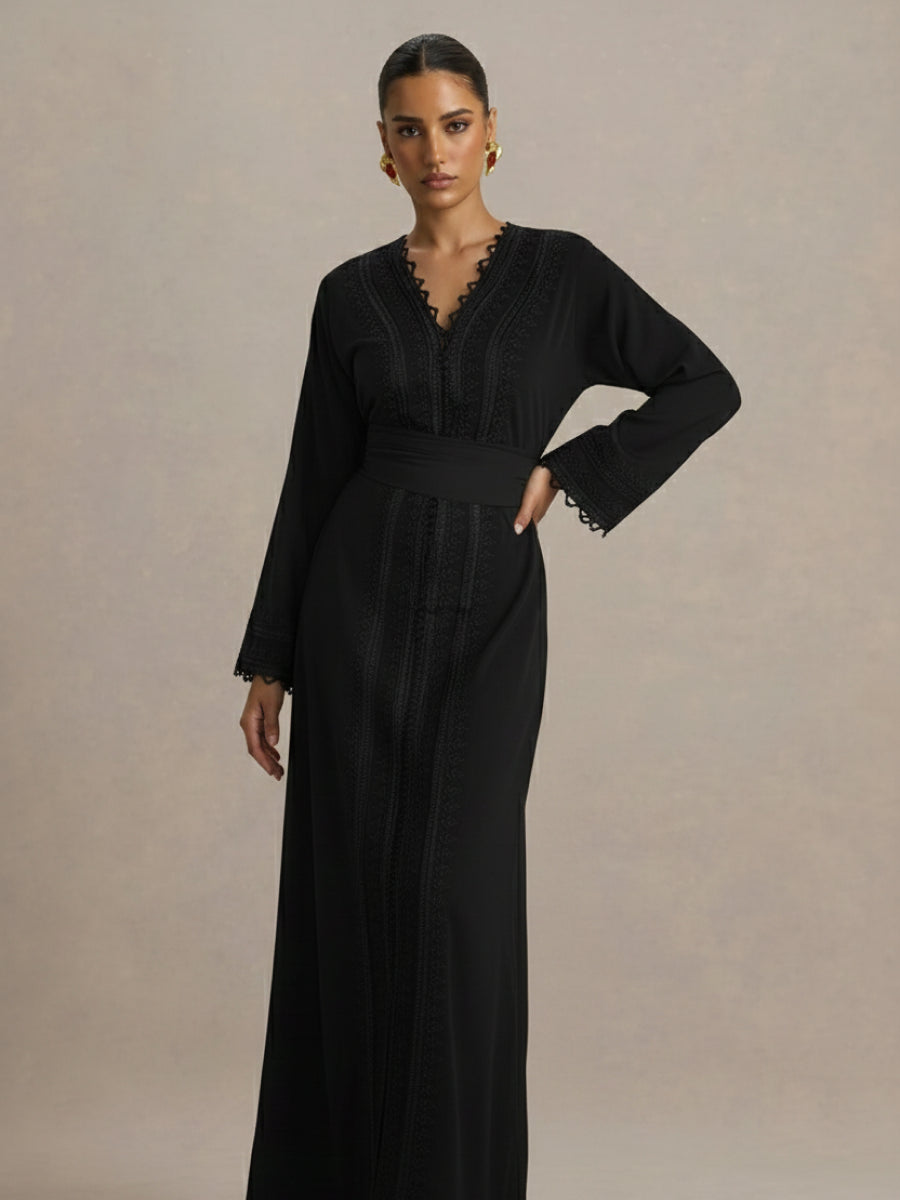 Ceinture assortie offerte avec ce caftan