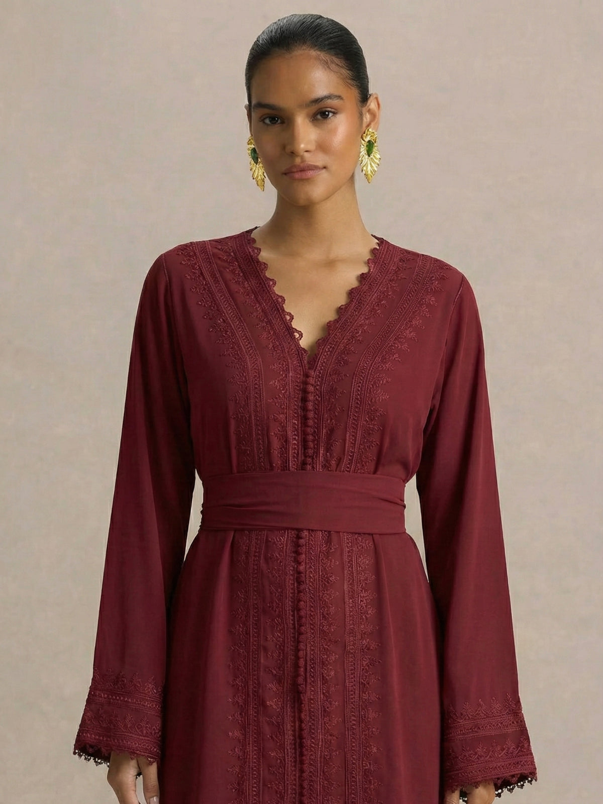 Caftan Bordeaux - Caftania Paris