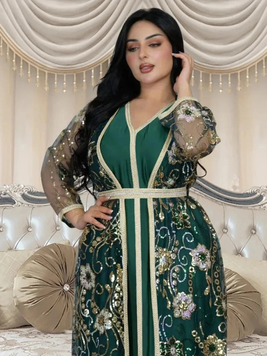 Ceinture assortie offerte avec ce caftan