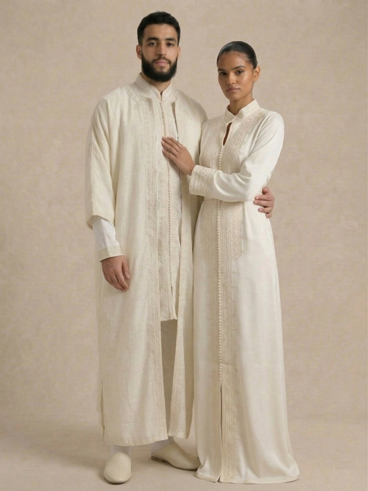 Caftan Marocain Blanc | Caftania Paris