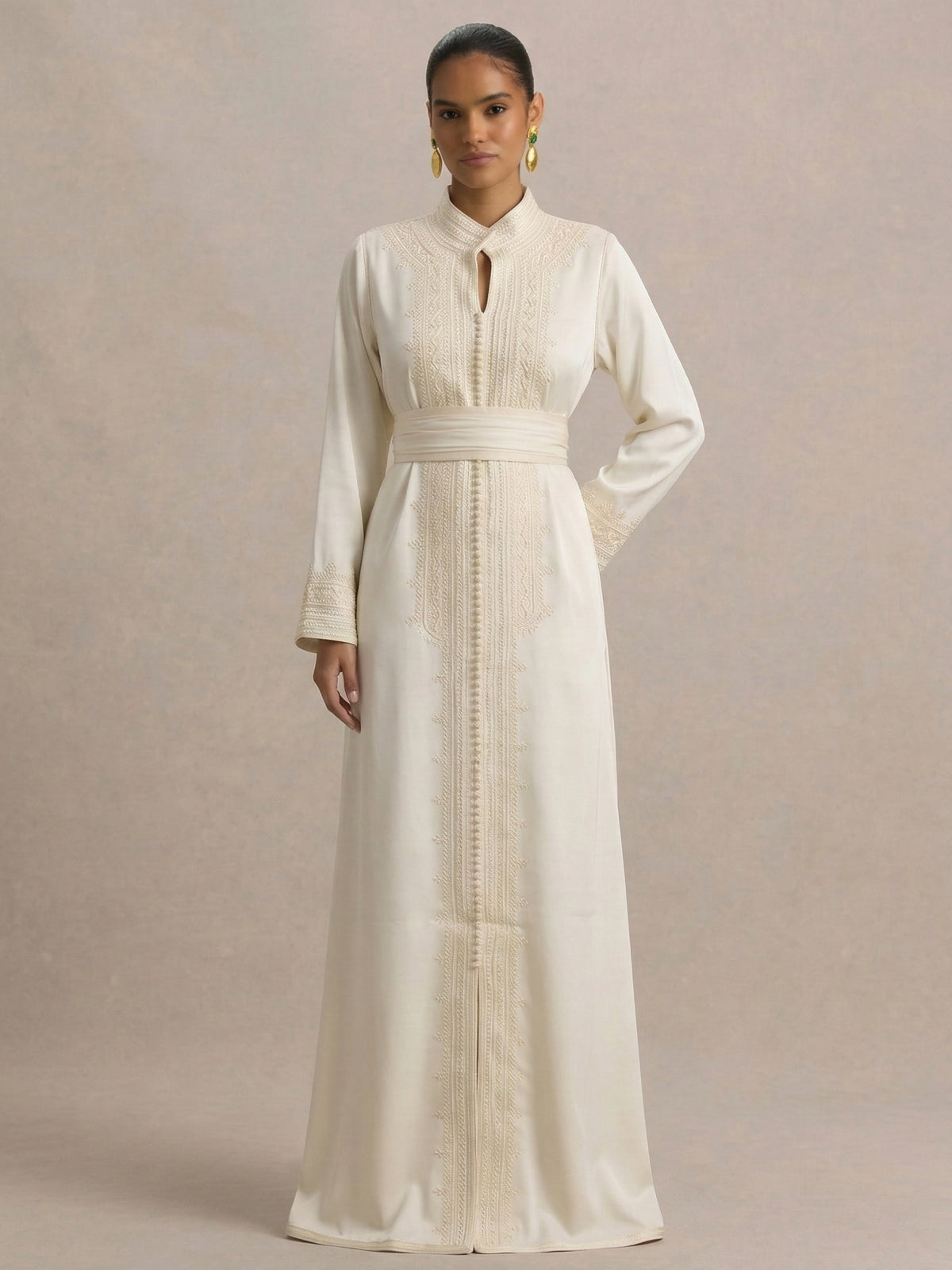 Caftan Marocain Blanc | Caftania Paris