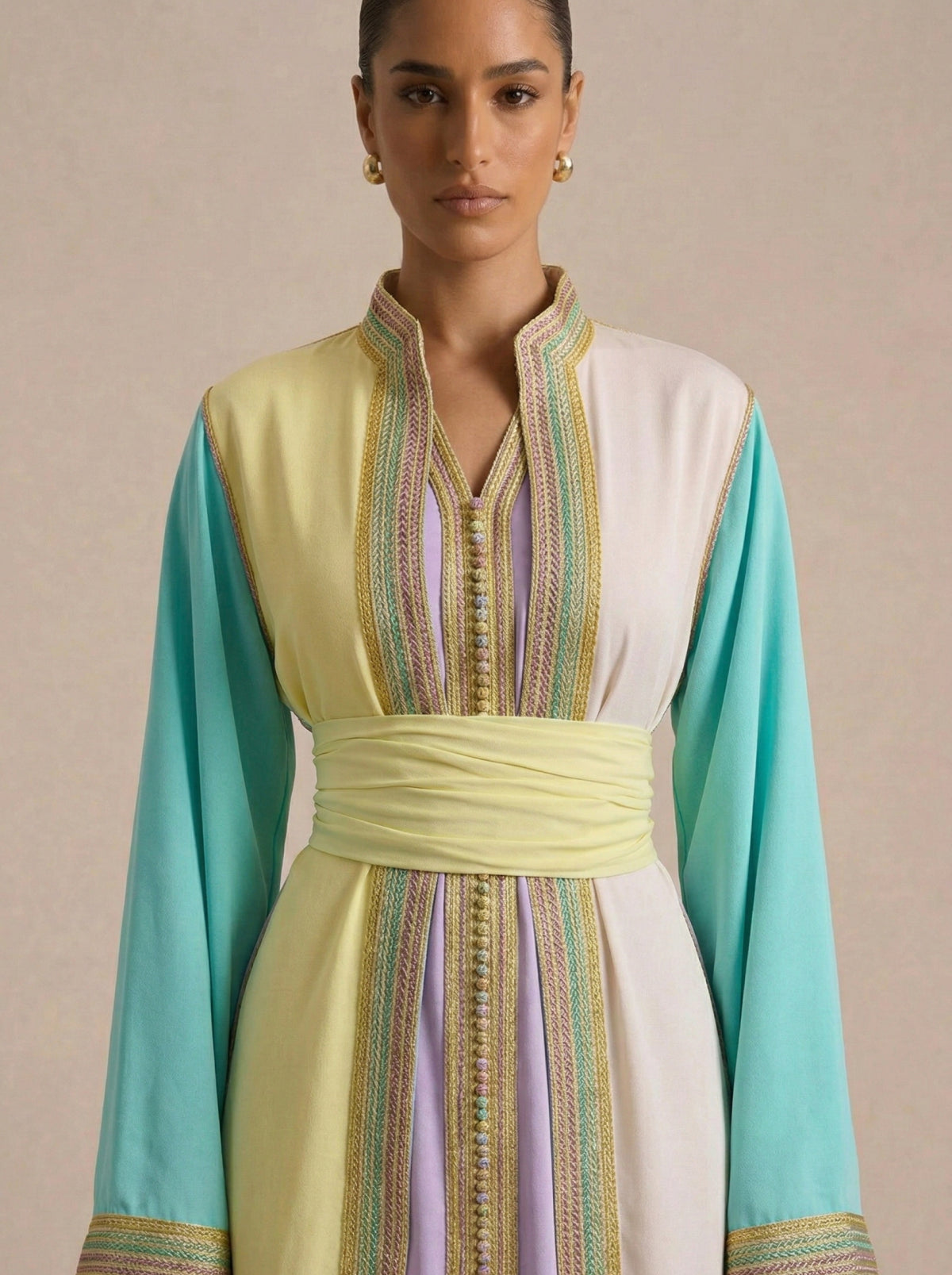 Caftan Violet Pastel - Caftania Paris