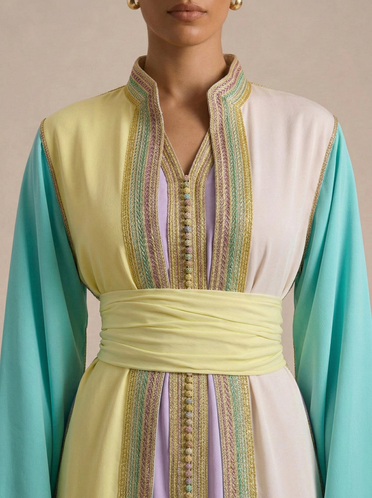 Caftan Violet Pastel - Caftania Paris